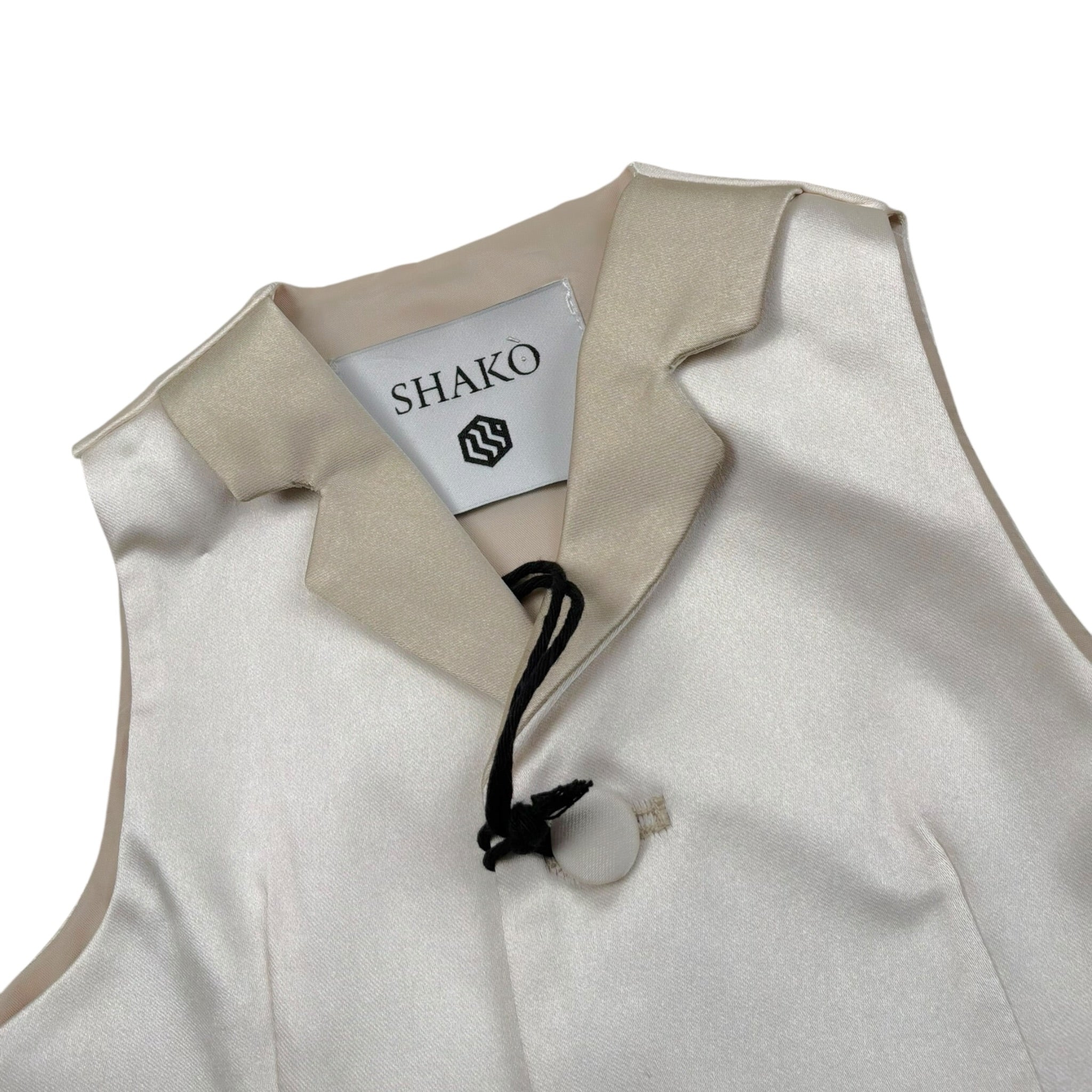 Shako' Gilet Tinta Unita con Bottoni per Neonato GILETT ORO SHAKO' 