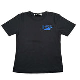 Shoe T-Shirt Girocollo tinta unita con Logo Nero per Bambino SHSS25B102 NERO SHOE 