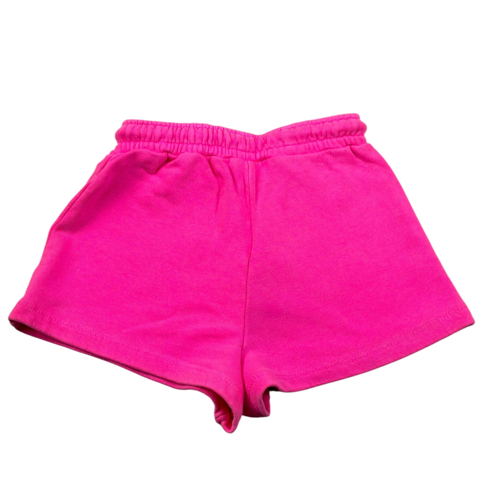Shoe Short In Felpa tinta unita con Logo Fuxia per Bambina SHSS25G14 FUXIA SHOE 