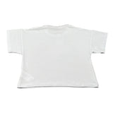 Shopart T-Shirt Girocollo Tinta Unita con Stampa per Bambina SAJKS000425 BIANCO SHOPART 