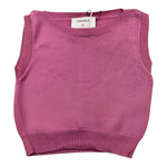 Simonetta Gilet In Maglia Tinta Unita per Bambina SU9A22 VIOLA SIMONETTA 
