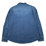 Siviglia Camicia Manica Lunga Tinta Unita In Denim per Bambino SVJSH17201 BLU SIVIGLIA 