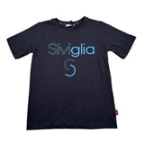 Siviglia T-Shirt Girocollo Tinta Unita con Stampa per Bambino SVJTS17206 BLU SIVIGLIA 