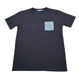 Siviglia T-Shirt Girocollo Tinta Unita con Taschino per Bambino SVJTS17210 BLU SIVIGLIA 
