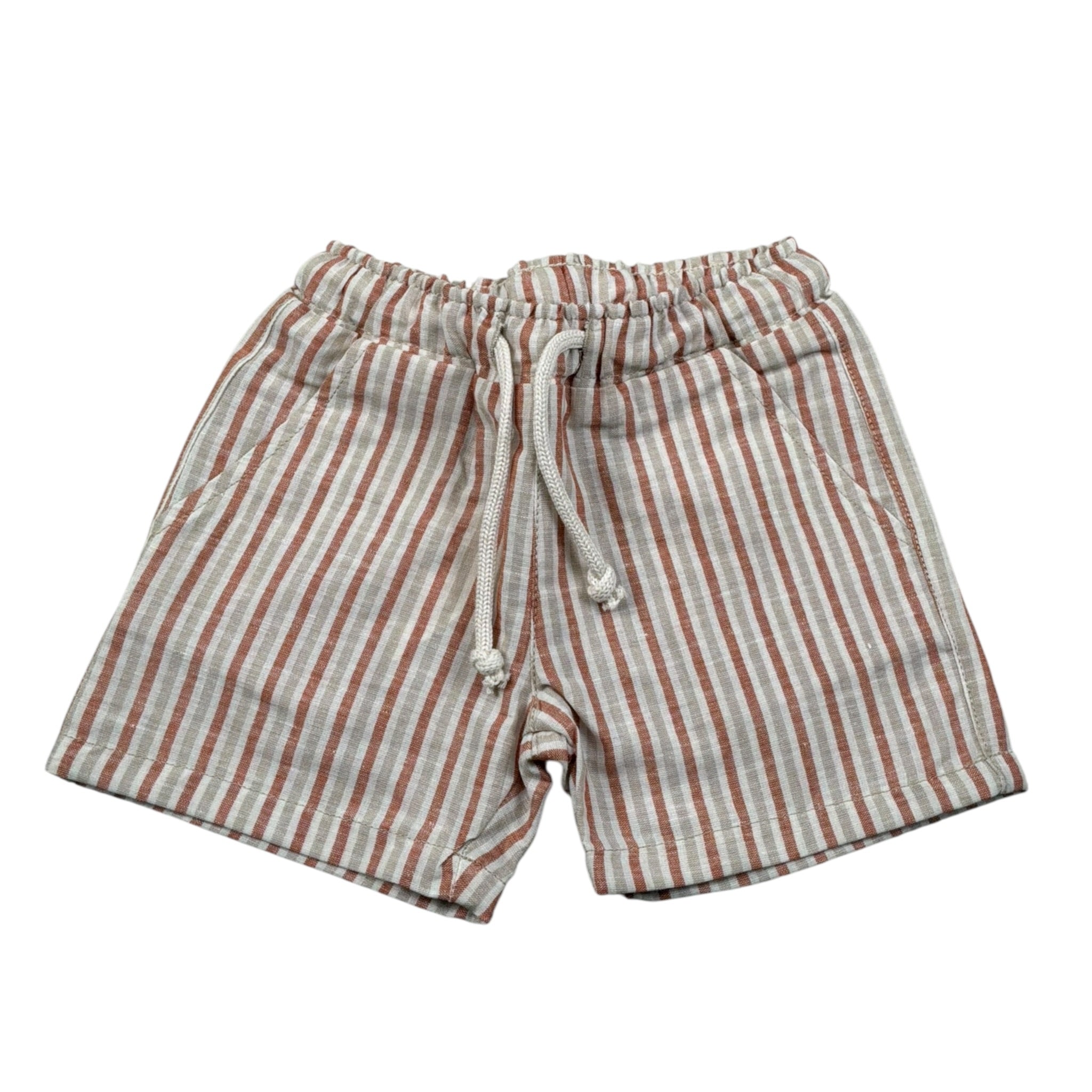 Siviglia Bermuda con Elastico In Vita Fantasia A Righe per Bambino SVNSO17307J BEIGE SIVIGLIA 