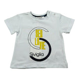Siviglia T-Shirt Girocollo Tinta Unita con Stampa per Neonato SVNTS17289 BIANCO SIVIGLIA 