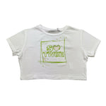 So Twee By Miss Grant T-Shirt Girocollo Tinta Unita con Brillantini per Bambina ST0066 BIANCO SO TWEE BY MISS GRANT 