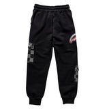 Sprayground Pantalone Tuta Tinta Unita con Stampa per Bambino SPY1152GREY NERO SPRAYGROUND 