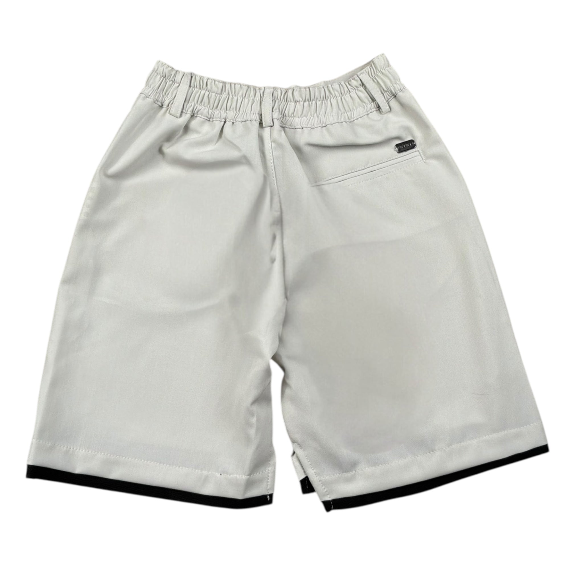 Stay Street Bermuda Tinta Unita con Elastico In Vita per Bambino BRB2000 BEIGE STAY STREET 