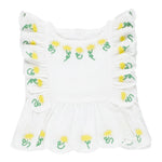 Stella Mccartney Camicia Giromanica Tinta Unita con Stampa per Neonata TU5A31N BIANCO STELLA McCARTNEY 