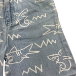 Stella Mccartney Bermuda In Denim Tinta Unita con Stampa per Bambino TU6649 AZZURRO STELLA McCARTNEY 