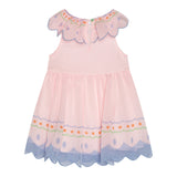 Stella Mccartney Abito Mezza Manica Tinta Unita con Ricami per Bambina TW1052J ROSA STELLA McCARTNEY 