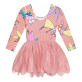 Stella Mccartney Abito Manica Lunga Tinta Unita con Tulle per Neonata TW1A90N ROSA STELLA McCARTNEY 