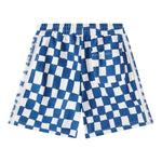 Stella Mccartney Bermuda In Felpa Bicolore Fantasia Quadri per Bambino TW6R69 BIANCO/BLU STELLA McCARTNEY 