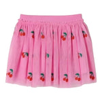Stella Mccartney Gonna Tinta Unita con Stampa per Bambina TW7B01 ROSA STELLA McCARTNEY 