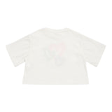 Stella Mccartney T-Shirt Girocollo Tinta Unita con Stampa per Bambina TW8C61 BIANCO STELLA McCARTNEY 