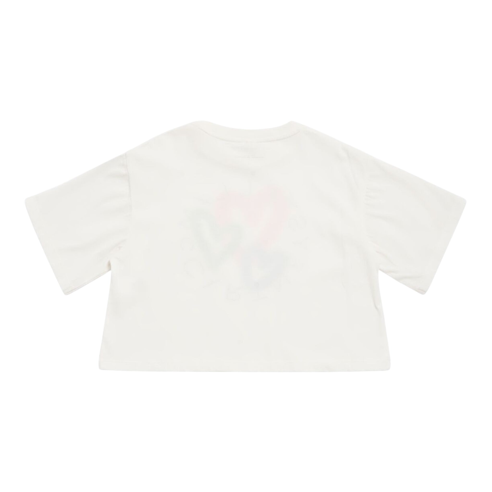 Stella Mccartney T-Shirt Girocollo Tinta Unita con Stampa per Bambina TW8C61 BIANCO STELLA McCARTNEY 
