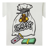 Stella Mccartney T-Shirt Girocollo Tinta Unita con Stampa E Applicazioni per Bambino TW8Q71 BIANCO STELLA McCARTNEY 