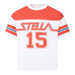 Stella Mccartney T-Shirt Girocollo Tinta Unita con Stampe per Bambino TW8R51 BIANCO STELLA McCARTNEY 