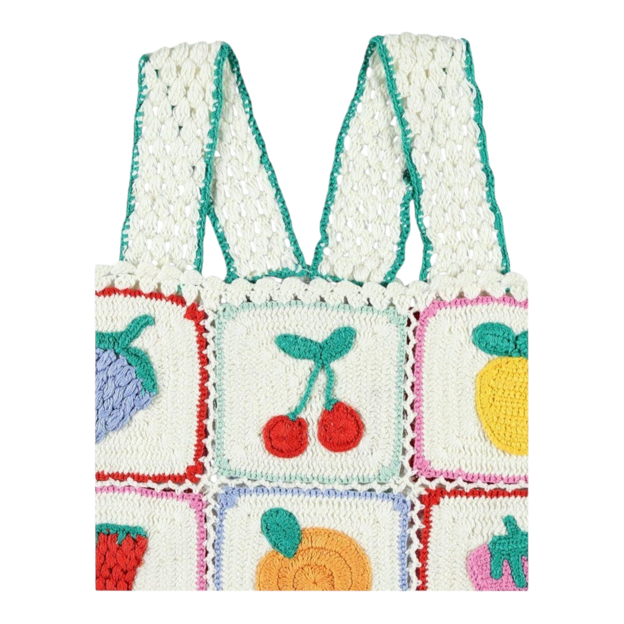 Stella Mccartney Top In Filo Tinta Unita con Ricami per Bambina TW9A22 PANNA STELLA McCARTNEY 