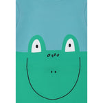 Stella Mccartney costume Mezza Manica Bicolore per Neonato TWC509 VERDE STELLA McCARTNEY 
