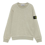 Stone Island Felpa Chiusa Girocollo Tinta Unita per Bambino K1S166100001 VERDE STONE ISLAND 