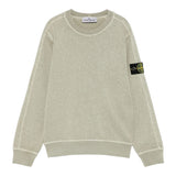 Stone Island Felpa Chiusa Girocollo Tinta Unita per Bambino K1S166100001 VERDE STONE ISLAND 