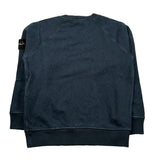 Stone Island Felpa Chiusa Girocollo Tinta Unita per Bambino K1S166100011J BLU STONE ISLAND 