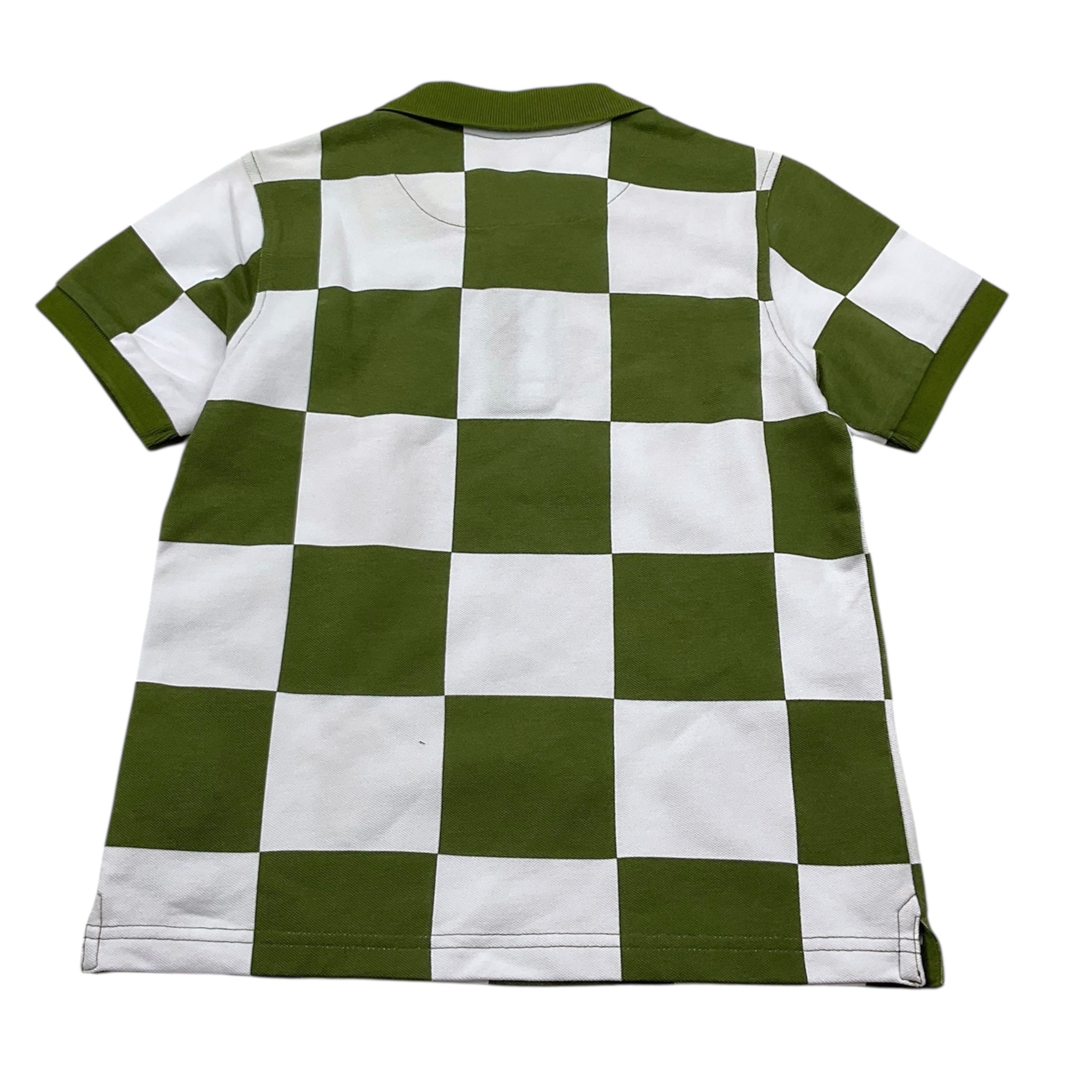 Sun68 Polo Mezza Manica Bicolore con Fantasia per Bambino CPA35329 BIANCO/VERDE SUN68 