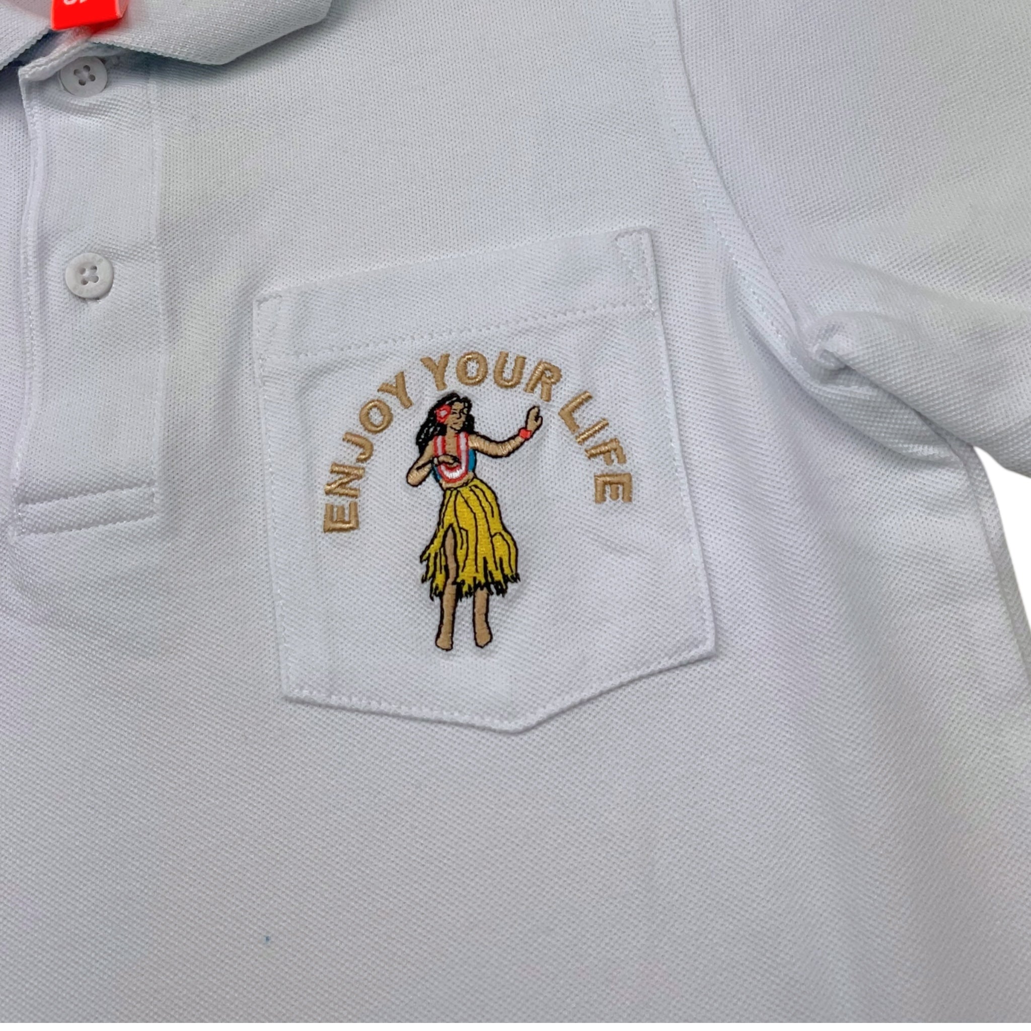 Sun68 Plo Mezza Manica Tinta Unita per Bambino CPA35341 BIANCO SUN68 