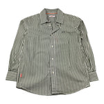 Sun68 Camicia Tinta Unita con Fantasia A Righe per Bambino CPS35303 BIANCO SUN68 