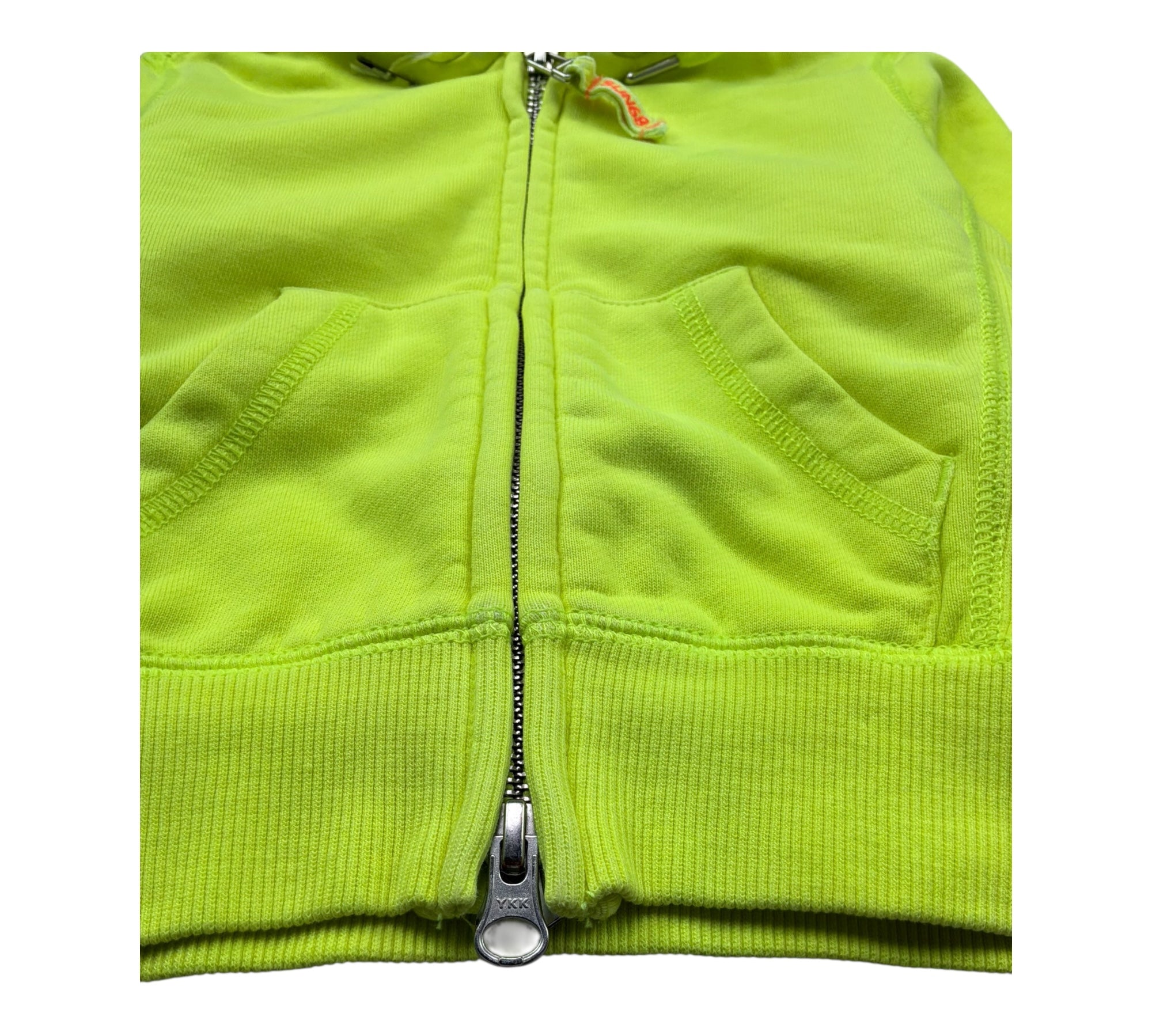 Sun68 Felpa con Zip E Cappuccio Tinta Unita per Bambino F31304 GIALLO FLUO SUN68 