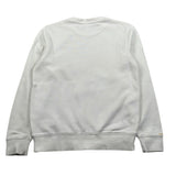 Sun68 Felpa Chiusa Girocollo tinta unita con Stampa Bianco per Bambino FLSP6 BIANCO SUN68 