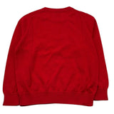 Sun68 Maglia Girocollo Tinta Unita con Logo per Bambino K33301 ROSSO SUN68 