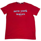Sun68 T-Shirt Girocollo Tinta Unita con Stampa per Bambino T32305J ROSSO SUN68 