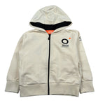 Suns Felpa tinta unita con Zip E Cappuccio Panna per Bambino MFS5104UX PANNA SUNS 