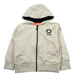 Suns Felpa tinta unita con Zip E Cappuccio Panna per Bambino MFS5104UX PANNA SUNS 