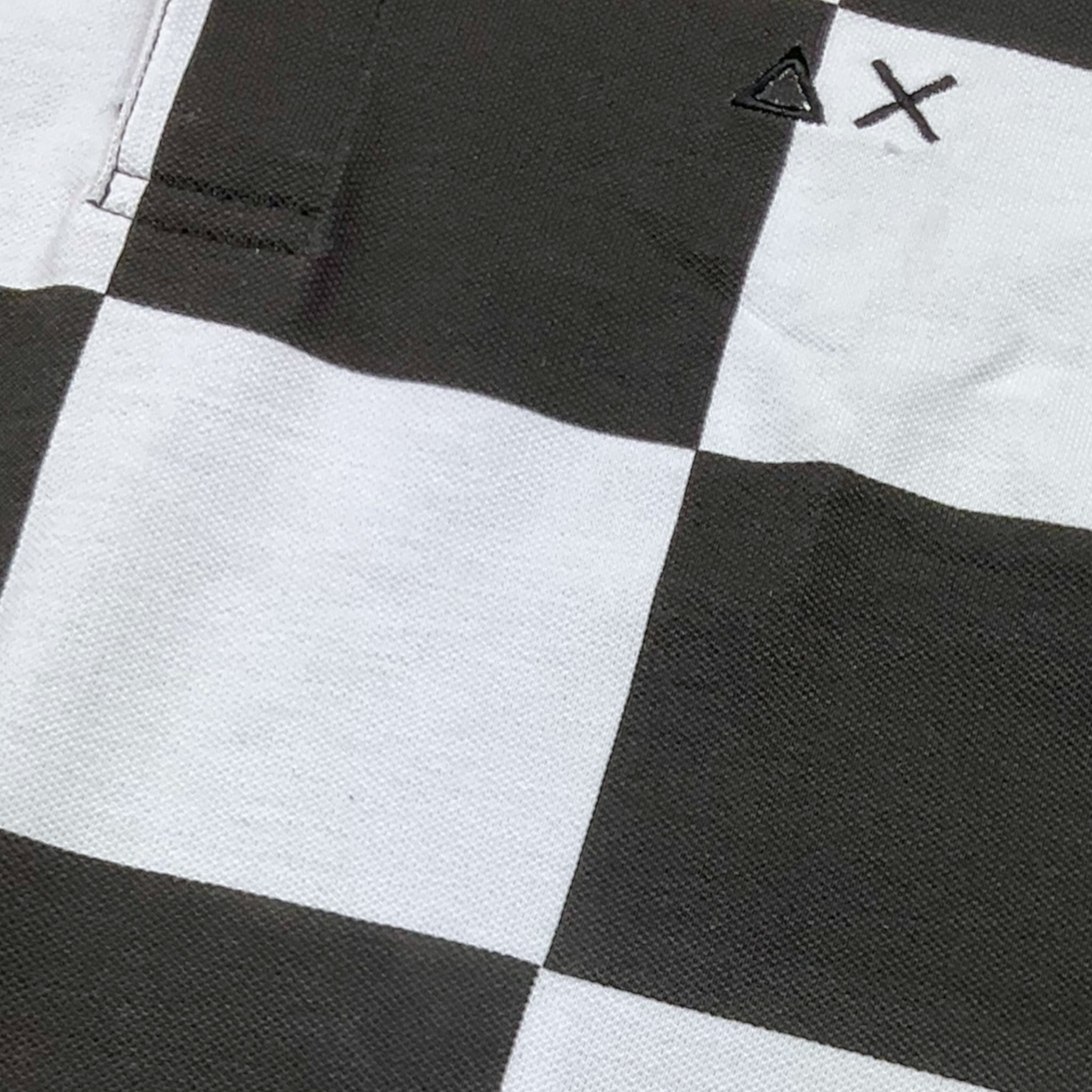 Suns68 Polo Mezza Manica Bicolore con Fantasia per Bambino CPA35329 BIANCO/NERO SUNS68 