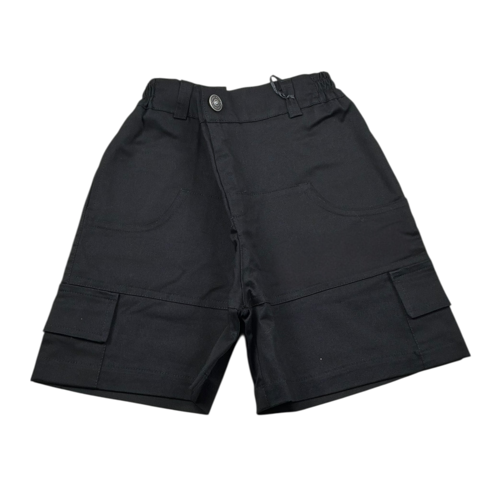 Syst Bermuda Tinta Unita con Elastico In Vita per Bambino BRB5000J NERO SYST 