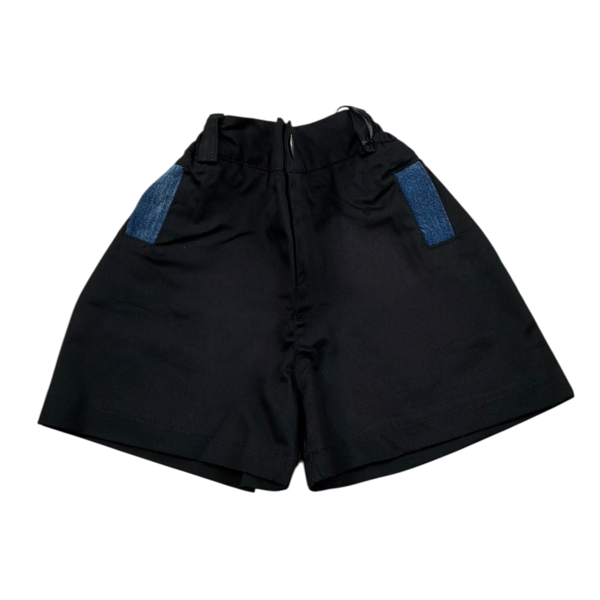 Syst Bermuda Tinta Unita con Elastico In Vita per Neonato BRB5002N NERO SYST 