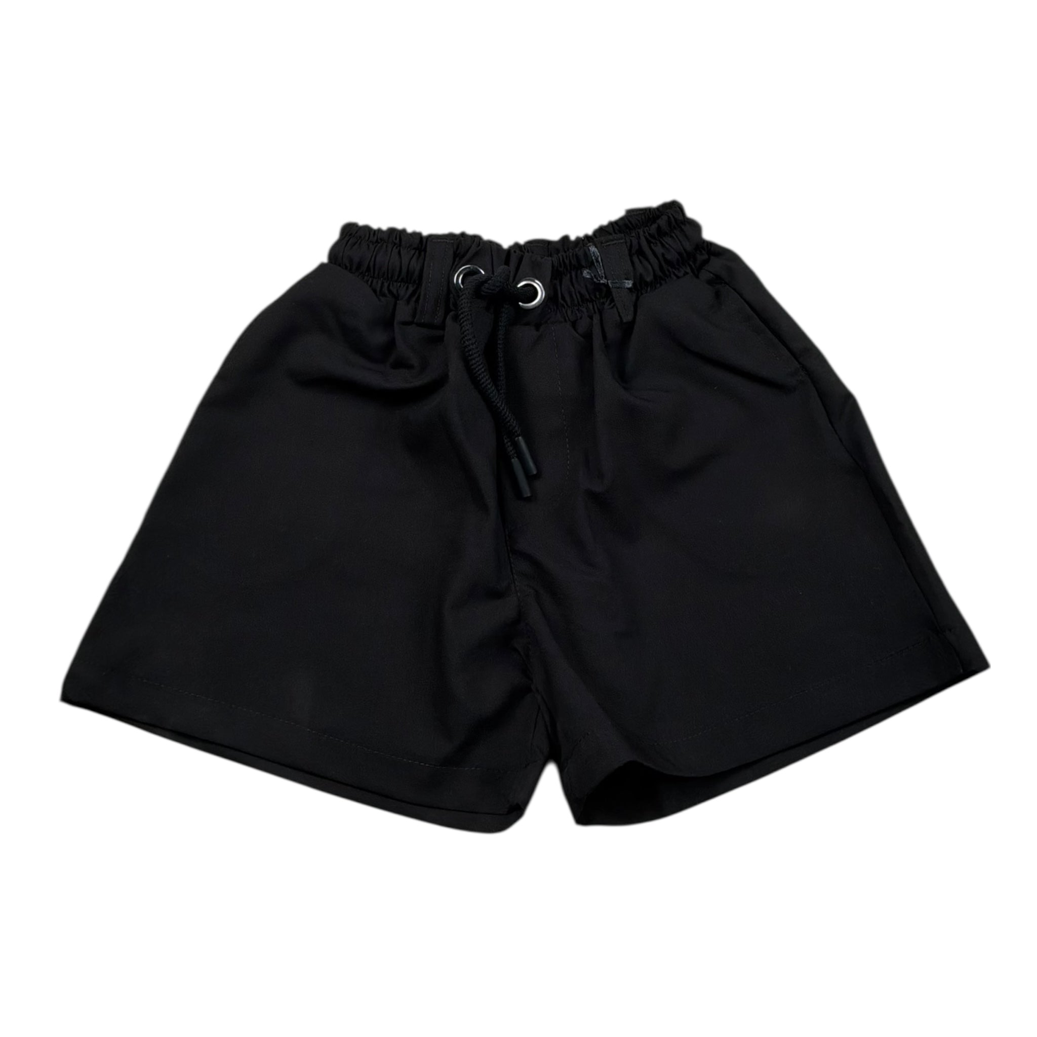 Syst Bermuda Tinta Unita con Elastico In Vita per Bambino BRB5004 NERO SYST 