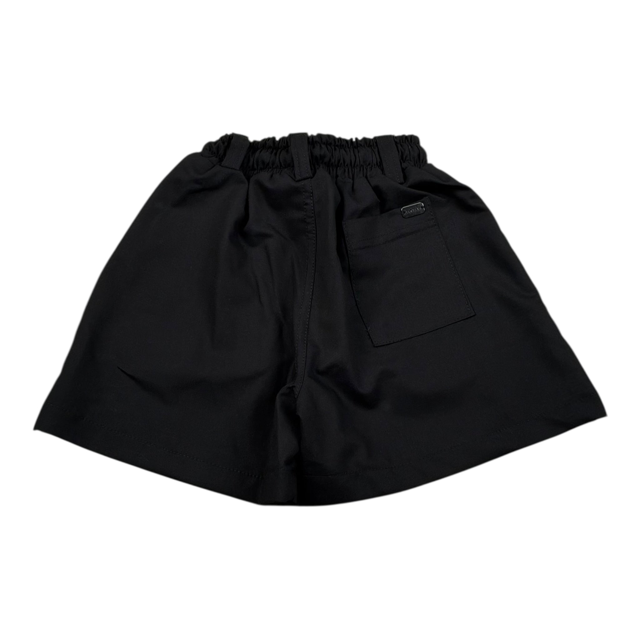 Syst Bermuda Tinta Unita con Elastico In Vita per Bambino BRB5004 NERO SYST 