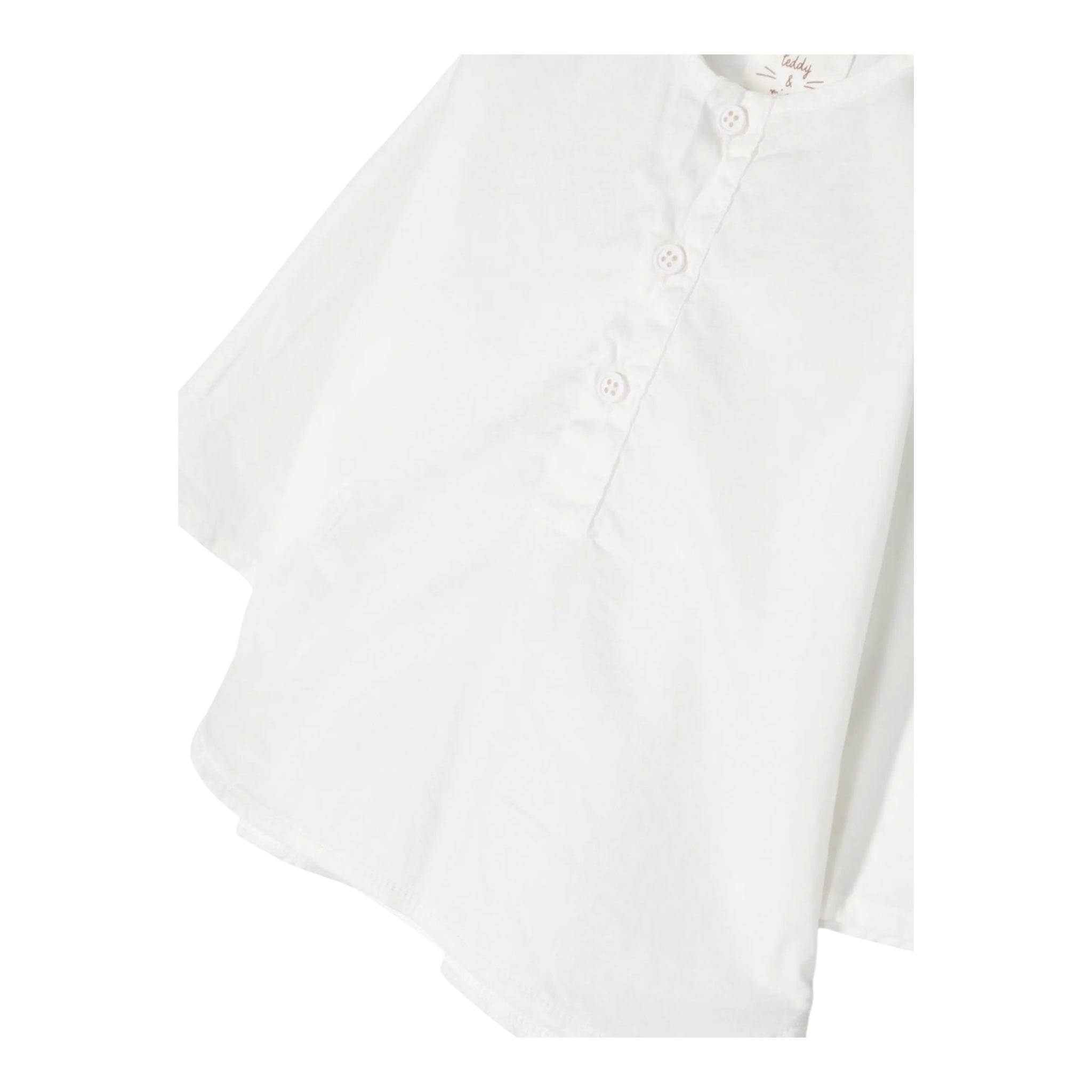 Teddy E Minou Camicia Manica Lunga Tinta Unita per Neonato E25CI007C6039 BIANCO TEDDY E MINOU 