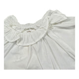 Teddy E Minou Camicia Mezza Manica Tinta Unita per Neonata E25CI008C6039X BIANCO TEDDY E MINOU 