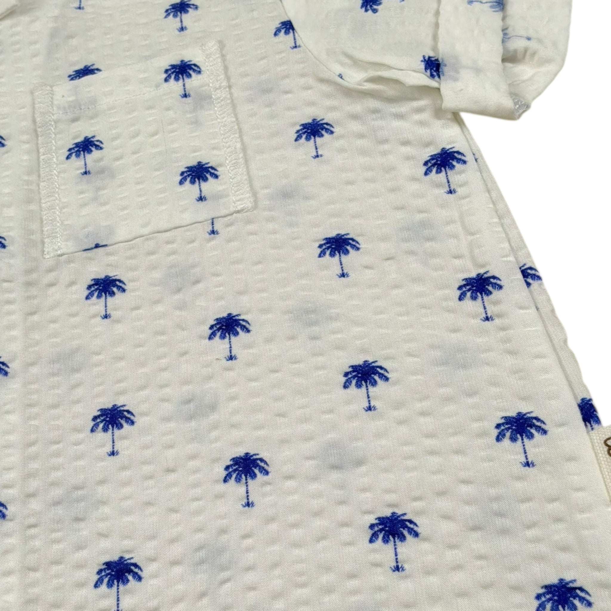 Teddy E Minou Camicia Tinta Unita con Stampa per Neonato E25CI010C4025 BIANCO TEDDY E MINOU 