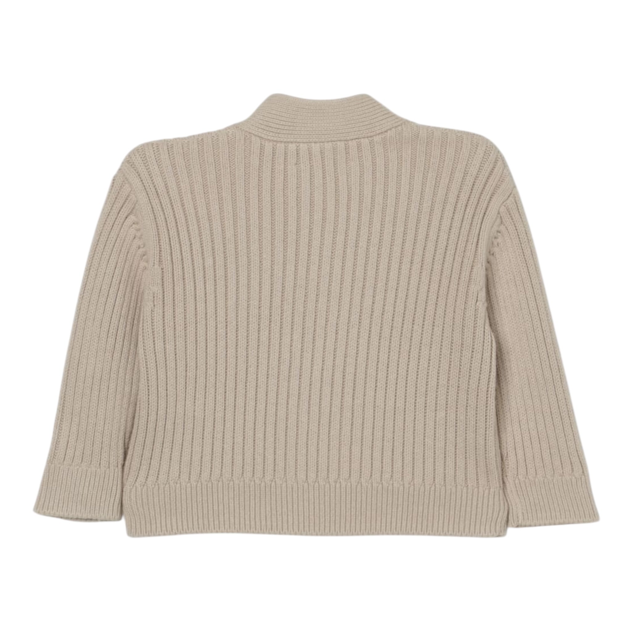 Teddy E Minou Cardigan Tinta Unita Scollo A V per Neonato E25ML009EM109 BEIGE TEDDY E MINOU 