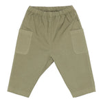 Teddy E Minou Pantalone Tinta Unita con Elastico In Vita per Neonato E25PT010C6035 VERDE TEDDY E MINOU 