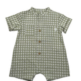 Teddy E Minou Pagliaccetto Mezza Manica Tinta Unita con Stampa per Neonato E25TU047C3159 VERDE TEDDY E MINOU 