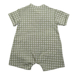 Teddy E Minou Pagliaccetto Mezza Manica Tinta Unita con Stampa per Neonato E25TU047C3159 VERDE TEDDY E MINOU 