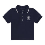 Timberland Polo Mezza Manica Tinta Unita con Logo per Neonato T05K52 BLU TIMBERLAND 
